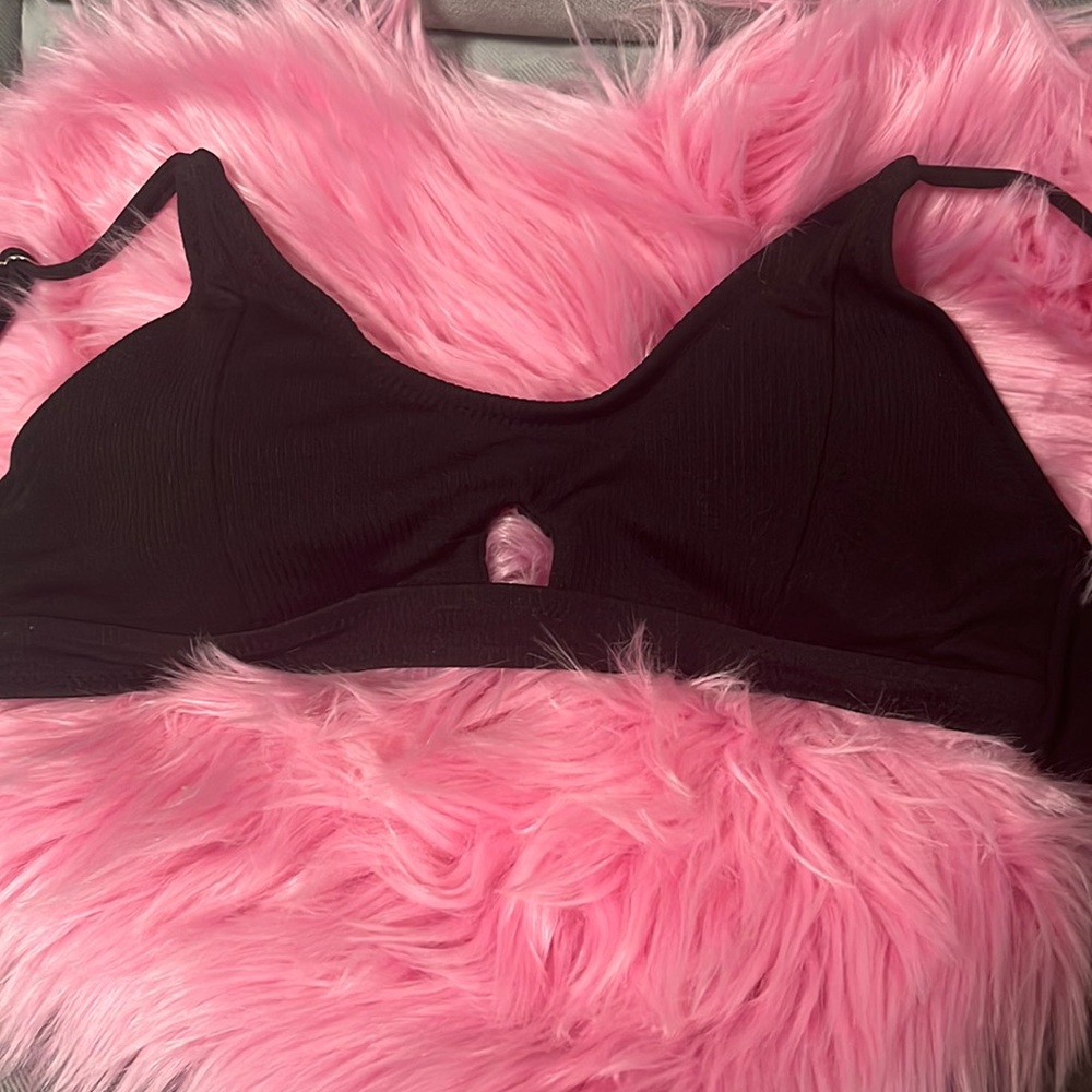 Black swim top